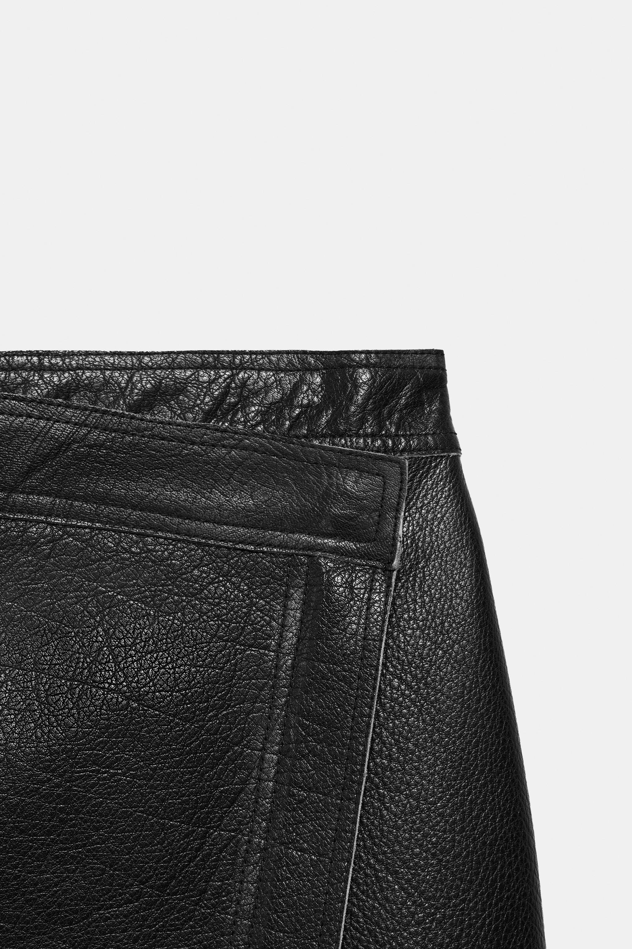JUPE PARÉO EN CUIR ZW COLLECTION ÉDITION LIMITÉE